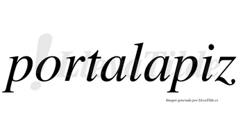 Portalapiz  no lleva tilde con vocal tónica en la «i»