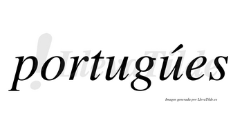 Portugúes lleva tilde con vocal tónica en la segunda «u»