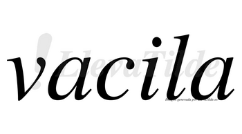 Vacila no lleva tilde con vocal tónica en la «i»