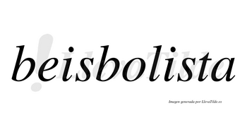 Beisbolista no lleva tilde con vocal tónica en la segunda «i»