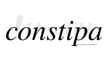 Constipa no lleva tilde con vocal tónica en la «i»