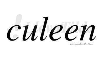 Culeen  no lleva tilde con vocal tónica en la primera «e»