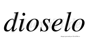 Dioselo no lleva tilde con vocal tónica en la «e»