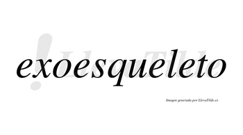 Exoesqueleto no lleva tilde con vocal tónica en la cuarta «e»