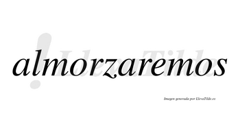 Almorzaremos  no lleva tilde con vocal tónica en la «e»