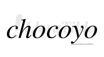 Chocoyo  no lleva tilde con vocal tónica en la segunda «o»