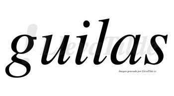 Guilas no lleva tilde con vocal tónica en la «i»