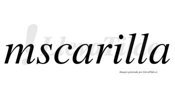 Mscarilla  no lleva tilde con vocal tónica en la «i»