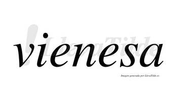 Vienesa no lleva tilde con vocal tónica en la segunda «e»