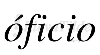 Óficio  lleva tilde con vocal tónica en la primera «o»