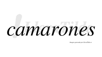 Camarones  no lleva tilde con vocal tónica en la «o»