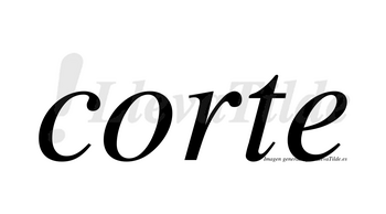 Corte no lleva tilde con vocal tónica en la «o»