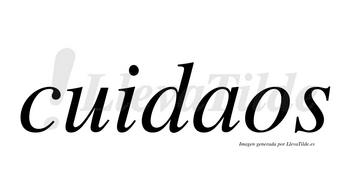 Cuidaos  no lleva tilde con vocal tónica en la «a»