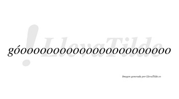 ¿Lleva tilde góooooooooooooooooooooooo? | LlevaTilde.es