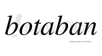 Botaban no lleva tilde con vocal tónica en la primera «a»