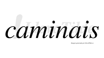 Caminais no lleva tilde con vocal tónica en la primera «i»