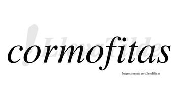 Cormofitas no lleva tilde con vocal tónica en la «i»