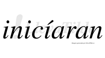 Inicíaran lleva tilde con vocal tónica en la tercera «i»