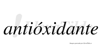 Antióxidante  lleva tilde con vocal tónica en la «o»