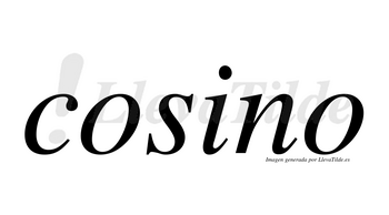 Cosino no lleva tilde con vocal tónica en la «i»