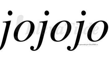 Jojojo no lleva tilde con vocal tónica en la segunda «o»