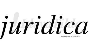 Juridica no lleva tilde con vocal tónica en la segunda «i»