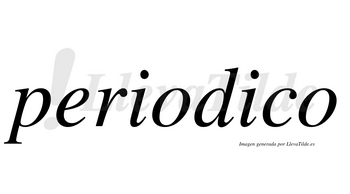 Periodico no lleva tilde con vocal tónica en la segunda «i»