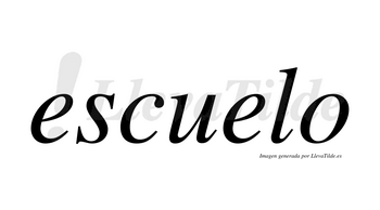 Escuelo no lleva tilde con vocal tónica en la segunda «e»