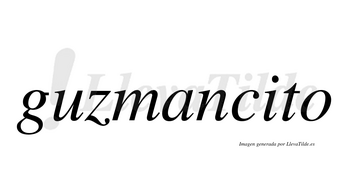 Guzmancito no lleva tilde con vocal tónica en la «i»