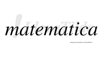 Matematica no lleva tilde con vocal tónica en la «i»
