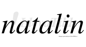Natalin  no lleva tilde con vocal tónica en la segunda «a»