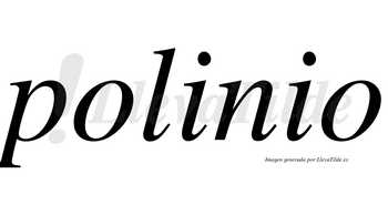 Polinio no lleva tilde con vocal tónica en la primera «i»