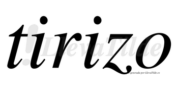 Tirizo no lleva tilde con vocal tónica en la segunda «i»