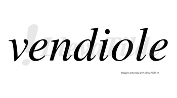 Vendiole  no lleva tilde con vocal tónica en la «o»