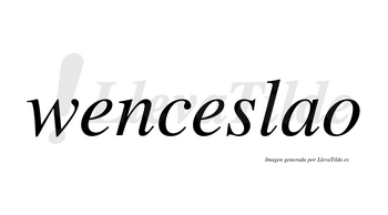 Wenceslao no lleva tilde con vocal tónica en la «a»