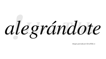 Alegrándote  lleva tilde con vocal tónica en la segunda «a»