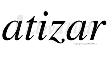 Atizar  no lleva tilde con vocal tónica en la segunda «a»