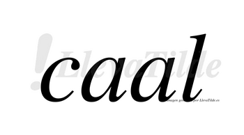 Caal  no lleva tilde con vocal tónica en la segunda «a»