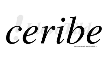 Ceribe  no lleva tilde con vocal tónica en la «i»
