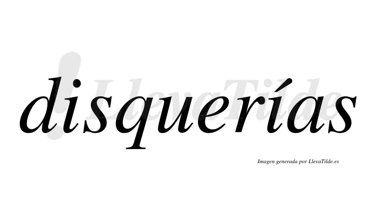 ¿Lleva tilde disquerías? | LlevaTilde.es