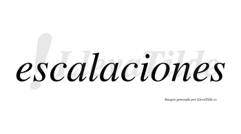Escalaciones no lleva tilde con vocal tónica en la «o»