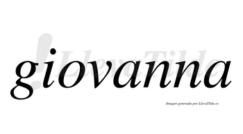 Giovanna  no lleva tilde con vocal tónica en la primera «a»