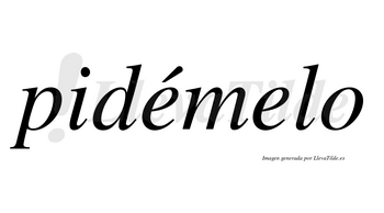 Pidémelo lleva tilde con vocal tónica en la primera «e»
