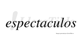 Espectaculos no lleva tilde con vocal tónica en la «u»