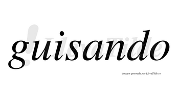 Guisando  no lleva tilde con vocal tónica en la «a»