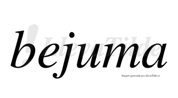 Bejuma  no lleva tilde con vocal tónica en la «u»