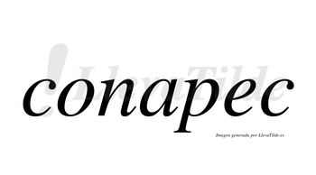 Conapec  no lleva tilde con vocal tónica en la «e»
