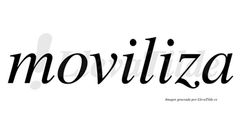 Moviliza no lleva tilde con vocal tónica en la segunda «i»