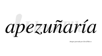 Apezuñaría  lleva tilde con vocal tónica en la «i»