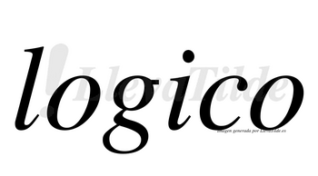 Logico no lleva tilde con vocal tónica en la «i»